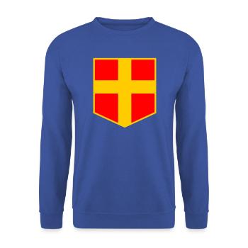 Skåne - Unisex Pullover - Royalblau - Vorne - Alina (178cm) & Michal (187cm)
