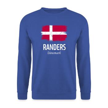 Randers - Unisex Pullover - Royalblau - Vorne - Alina (178cm) & Michal (187cm)