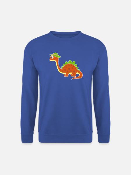Lustiger Dino mit Punkten - Unisex Pullover - Royalblau