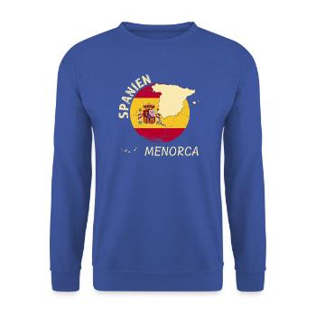 Menorca - Unisex Pullover - Royalblau - Vorne - Alina (178cm) & Michal (187cm)