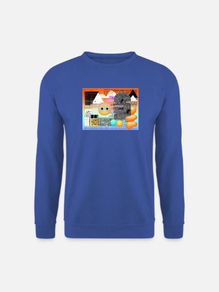 Abstrakte geometrische Mischung für kreative Looks - Unisex Pullover - Royalblau