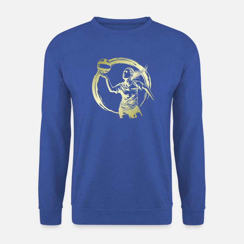Volleyball Spielerin Silhouette - Unisex Pullover - Royalblau