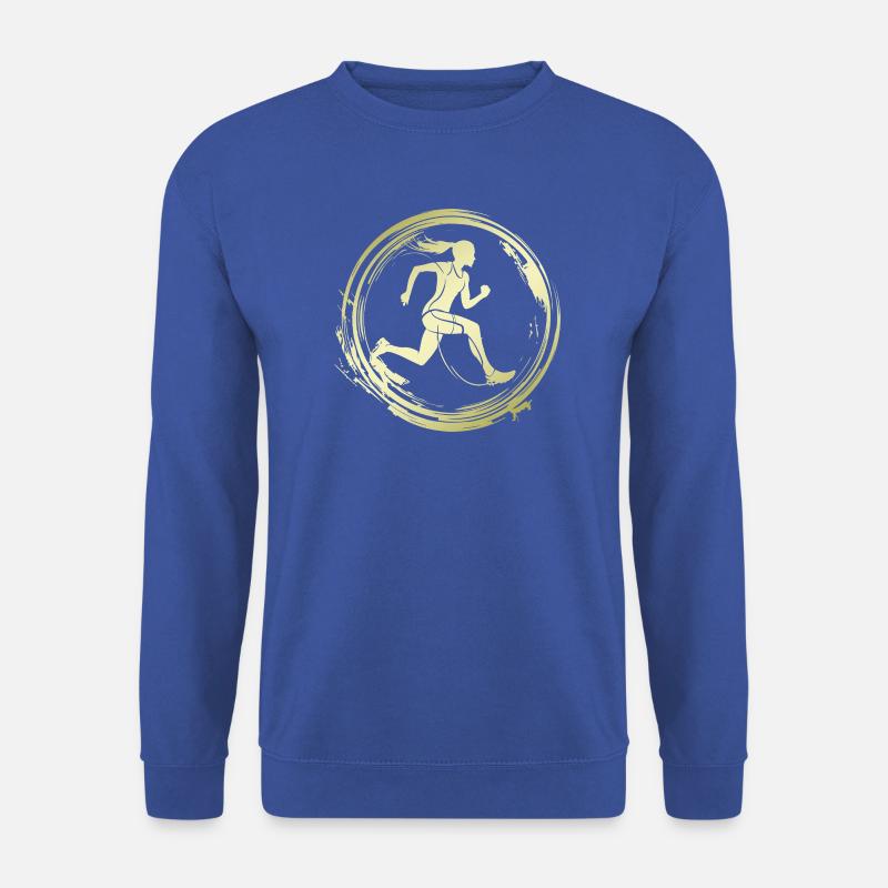 Running Marathon Silhouette - Unisex Pullover - Royalblau