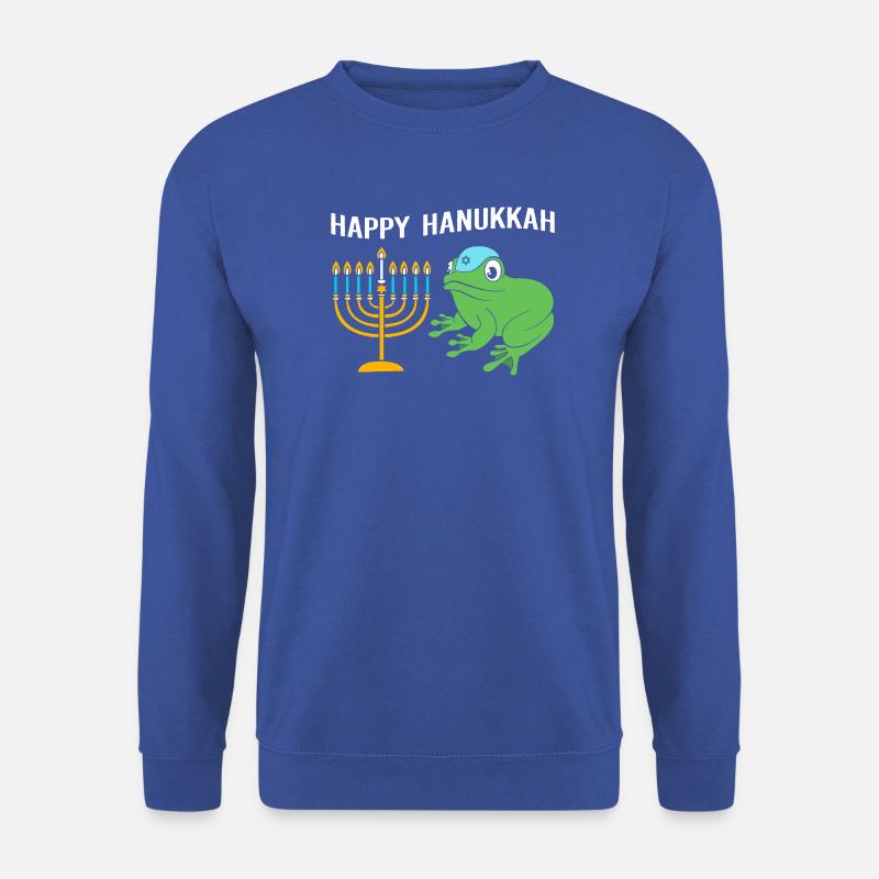 Hanoukka Hanoukka Hanoukka Grenouille - Sweat-shirt Unisexe - bleu royal