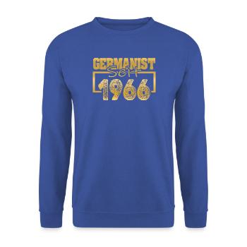 Studium 1966 - Unisex Pullover - Royalblau - Vorne - Alina (178cm) & Michal (187cm)