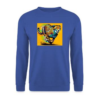 Gepard - Unisex Pullover - Royalblau - Vorne - Alina (178cm) & Michal (187cm)