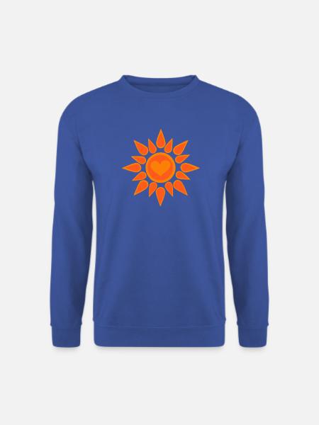 Sonnensymbol mit Herz - Unisex Pullover - Royalblau