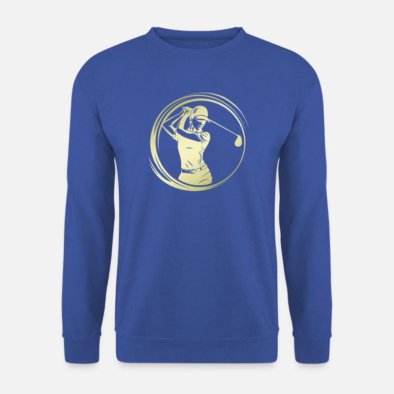 Golfer Silhouette - Unisex Pullover - Royalblau
