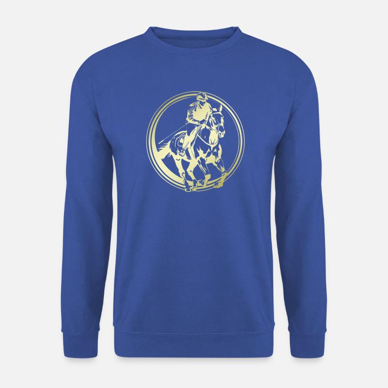 Reiten Pferd Silhouette - Unisex Pullover - Royalblau