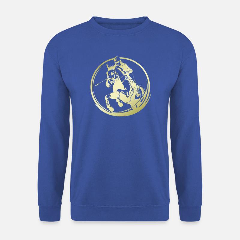 Reiten Pferd Silhouette - Unisex Pullover - Royalblau
