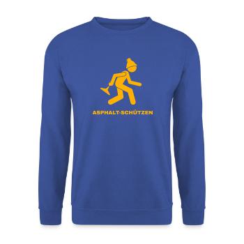 Asphalt-Schützen orange - Unisex Pullover - Royalblau - Vorne - Alina (178cm) & Michal (187cm)