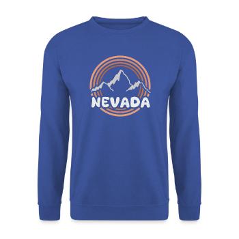 Geschenk für Nevada - Unisex Pullover - Royalblau - Vorne - Alina (178cm) & Michal (187cm)