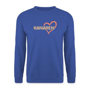 Kanaren - Unisex Pullover - Royalblau - Vorne - Alina (178cm) & Michal (187cm)