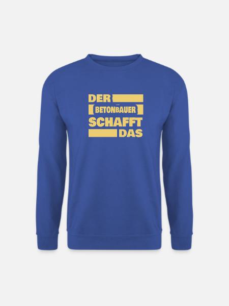 Arbeit Betonbauer - Unisex Pullover - Royalblau