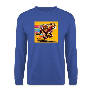Gepard - Unisex Pullover - Royalblau - Vorne - Alina (178cm) & Michal (187cm)