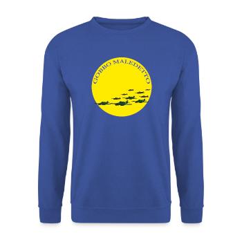 SAVOIA MARCHETTI SM 79 - Unisex Pullover - Royalblau - Vorne - Alina (178cm) & Michal (187cm)
