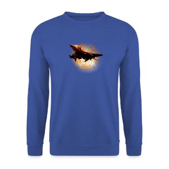 F-4 Phantom - Unisex Pullover - Royalblau - Vorne - Alina (178cm) & Michal (187cm)