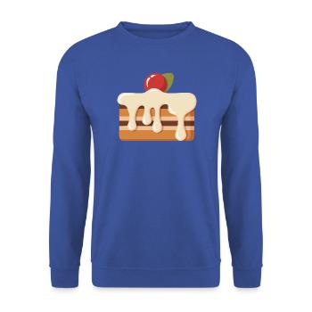 Torte - Unisex Pullover - Royalblau - Vorne - Alina (178cm) & Michal (187cm)