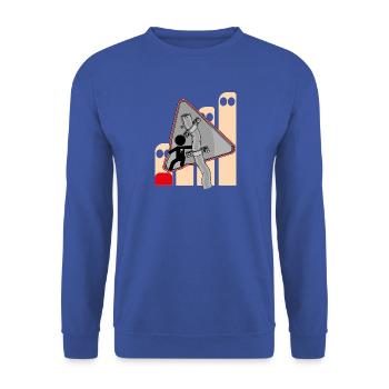 SIGNAL - Unisex Pullover - Royalblau - Vorne - Alina (178cm) & Michal (187cm)