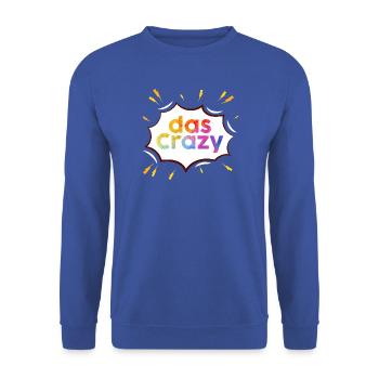 Das Regenbogen Crazy Burst - Unisex Pullover - Royalblau - Vorne - Alina (178cm) & Michal (187cm)