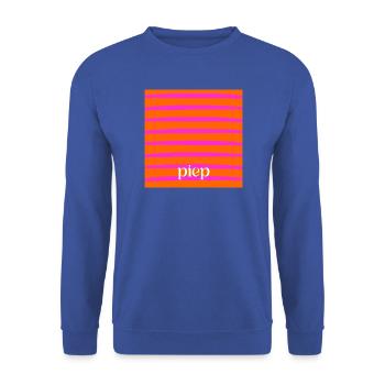 Piep Ton - Unisex Pullover - Royalblau - Vorne - Alina (178cm) & Michal (187cm)