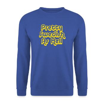 Suédois Sverige Suède - Sweat-shirt Unisexe - bleu royal - Devant - Alina (178cm) & Michal (187cm)