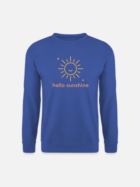 Sunny Smile Sunburst-Design - Unisex Pullover - Royalblau