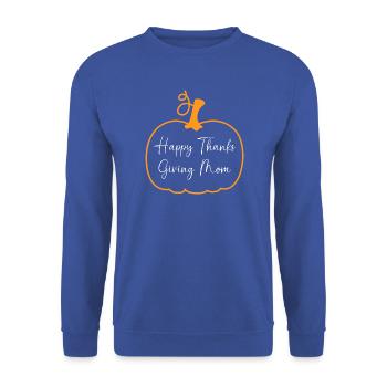 Thanksgiving Mama Mutter Oma Großmutter - Unisex Pullover - Royalblau - Vorne - Alina (178cm) & Michal (187cm)