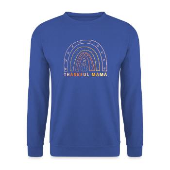 Thanksgiving Mama Mutter Oma Großmutter - Unisex Pullover - Royalblau - Vorne - Alina (178cm) & Michal (187cm)