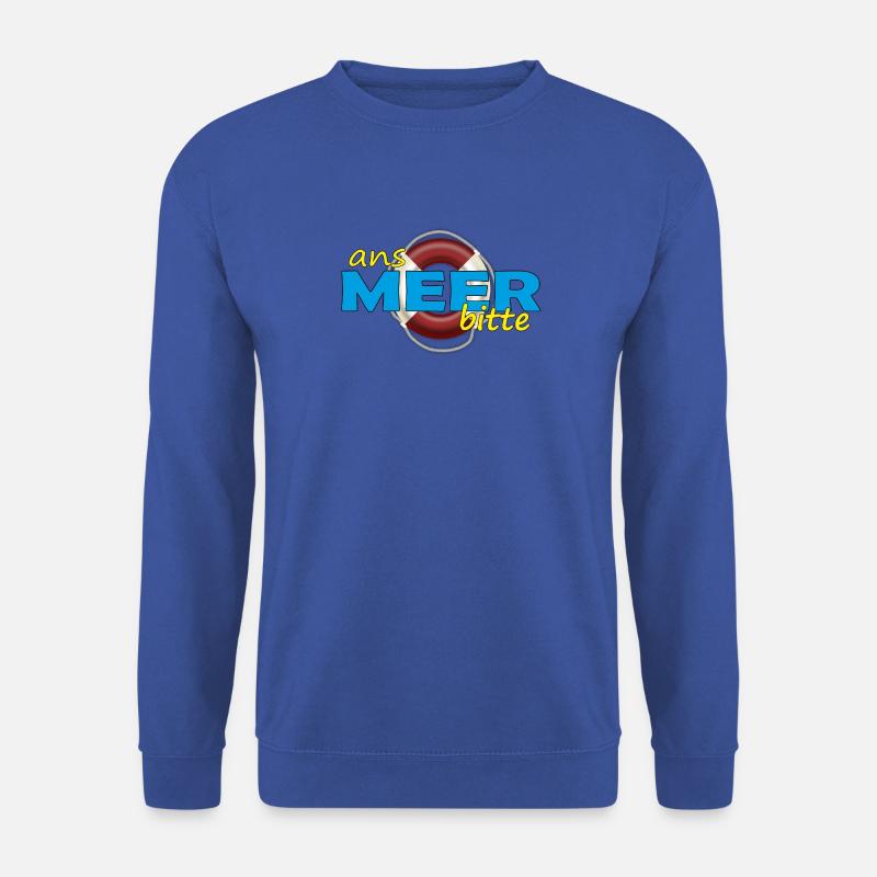 ANS MEER BITTE - Unisex Pullover - Royalblau