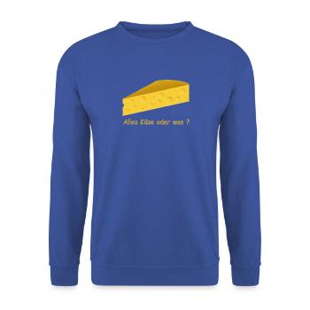 Käse - Unisex Pullover - Royalblau - Vorne - Alina (178cm) & Michal (187cm)