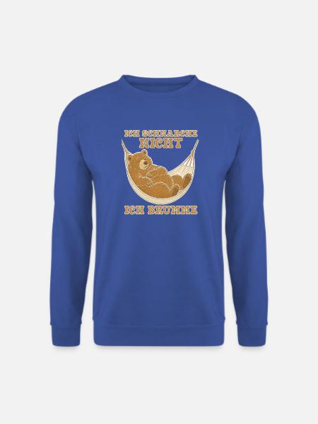 Ich Schnarche Nicht Ich Brumme | Schlafshirt - Unisex Pullover - Royalblau