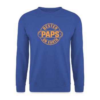 Bester Paps Vatertag - Unisex Pullover - Royalblau - Vorne - Alina (178cm) & Michal (187cm)