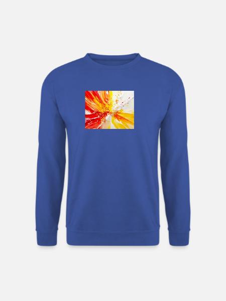 Blüte in Öl - Unisex Pullover - Royalblau
