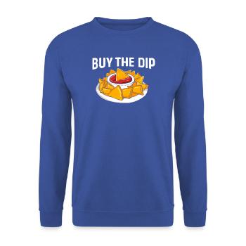 Aktien Finanzen Geld Trading Bitcoin Kapital - Unisex Pullover - Royalblau - Vorne - Alina (178cm) & Michal (187cm)