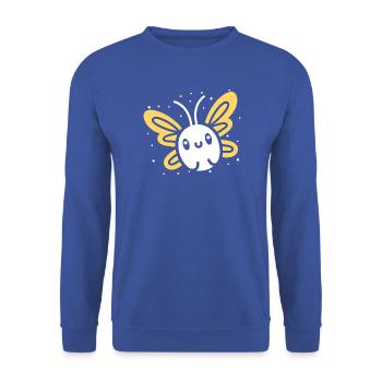 Glühwürmchen - Unisex Pullover - Royalblau - Vorne - Alina (178cm) & Michal (187cm)