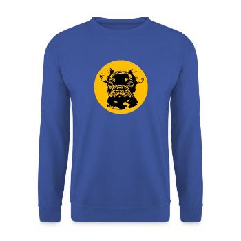 Bulldoge - Unisex Pullover - Royalblau - Vorne - Alina (178cm) & Michal (187cm)