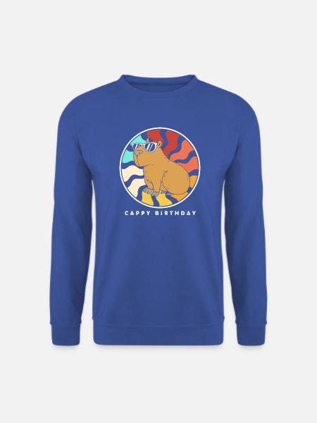Happy birthday Capybara Alles Gute zum Geburtstag - Unisex Pullover - Royalblau