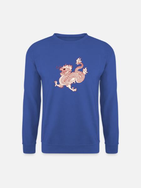 Drache - Unisex Pullover - Royalblau