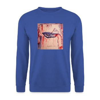 Bhuddas Cave - Unisex Pullover - Royalblau - Vorne - Alina (178cm) & Michal (187cm)