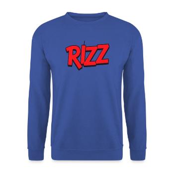 rizz - Unisex Pullover - Royalblau - Vorne - Alina (178cm) & Michal (187cm)