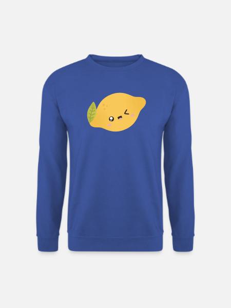Lemon Kawaii - Unisex Pullover - Royalblau