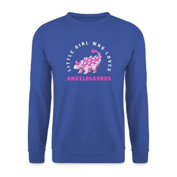 Ankylosaurus - Unisex Pullover - Royalblau - Vorne - Alina (178cm) & Michal (187cm)
