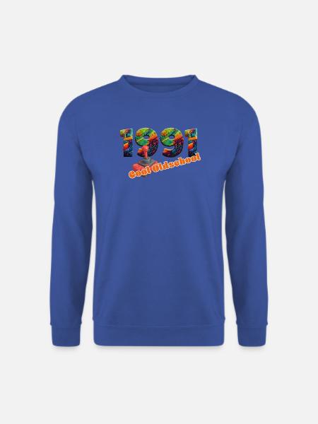 1991 – Digital Retro Gaming Design - Unisex Pullover - Royalblau