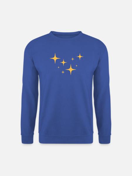 Sternenstaub Glitzer Muster - Unisex Pullover - Royalblau