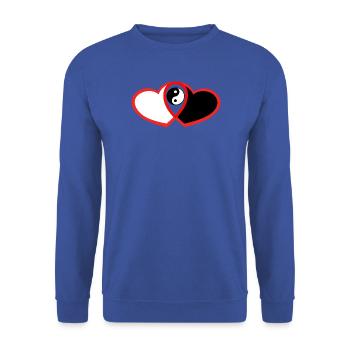 Beingungslose Liebe - Unisex Pullover - Royalblau - Vorne - Alina (178cm) & Michal (187cm)