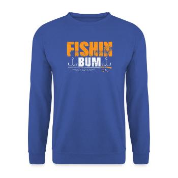 Angler Fischer Angeln Sportfischer - Unisex Pullover - Royalblau - Vorne - Alina (178cm) & Michal (187cm)