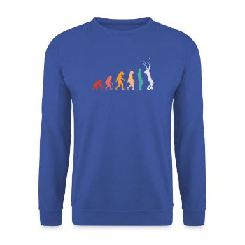 Tennis-Entwicklung - Unisex Pullover - Royalblau - Vorne - Alina (178cm) & Michal (187cm)