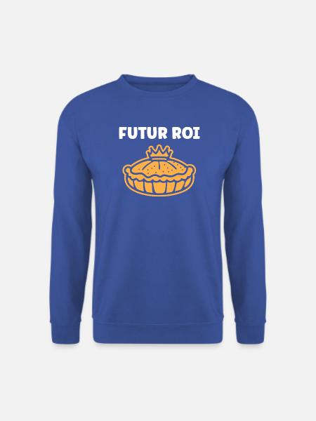 Humor galette des rois - Unisex Pullover - Royalblau