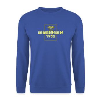 1952 1952 - Unisex Pullover - Royalblau - Vorne - Alina (178cm) & Michal (187cm)
